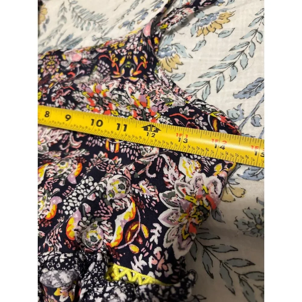 Art Class Girls Maxi Dress Floral Boho Tiered Cottagecore L‎ 10 12 Artsy Unique